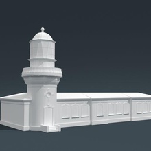 sochi faro arquitectura viaje torre agua ligero edificio Oceano navegación puerto marítimo 3d print model - Mito3D