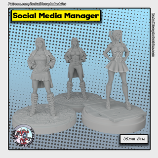 social medios comunicación gerente maravilla crisis protocolo x men force mutantes ola terminators auge 3d print model - Mito3D