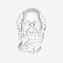 Sokrates louvre paris Kunst le muse du museum Frankreich 3d print model - Mito3D