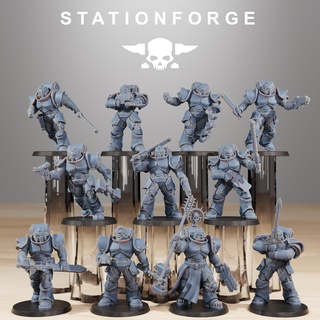 socratis melee infantry fantasy galaxy guard knight soldier space wargaming scifi tabletop wargame marine sci fi 3d print model - Mito3D