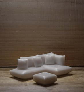 sofá mobília modelos interior Projeto 3d print model - Mito3D