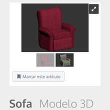 sofá casa el adorno de vida sala estar juguete vivienda art 3d print model - Mito3D