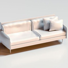 sofa model cushion backing 3d print model - Mito3D