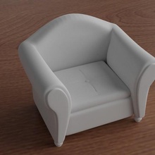 sofa - couch 3d print architecture furniture lounge divan settee ottoman chair armchair recliner house inside family home living room 3d print model - Mito3D