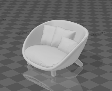 sofa mooi love chair furniture modern modernseat bocachair sillaboca architecture model 3d print model - Mito3D