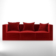 divano poillow casa gli interni architettonici divano-set mobili vivere 3d print model - Mito3D