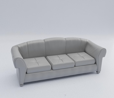 sofá separado 4 partes estilizado 3d desenho animado modelo toon impressão impresso miniatura mobília casa 3d print model - Mito3D