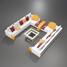 sofa set big 3d print model - Mito3D
