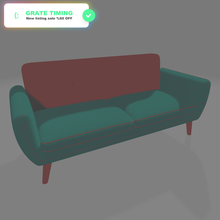 sofa settee - lazy boy 3d print model - Mito3D