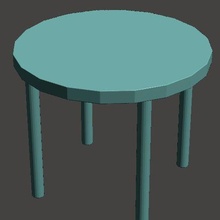 Sofa Tabelle 3d print model - Mito3D