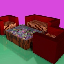 sofá mesa mueble dibujo habitación arquitecto casa decorativo hermoso asombroso vaso 3d print model - Mito3D