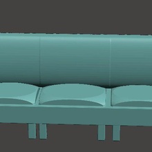 Sofa v3 3d print model - Mito3D