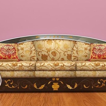 sofa architecture arabic white modern classic european moroccon moroccan family gold interior style cushion furniture decoration design luxury 3d print model - Mito3D