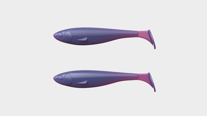 yumuşak cezbetmek kafes kürek çekmek kuyruk yüzme yemi değiştirilmiş kopya yem balık plastik balık tutma tirsi balığı 3d print model - Mito3D