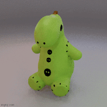soft toy dino dinosaur 3d print model - Mito3D