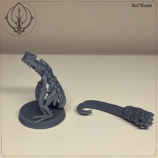 sol'kesh ricatrillisk 3d mini item solkesh creature miniature monster alien bug insect crustacean d&d dnd tabletop aos sigmar fantasy opr one pager rules frostgrave 3d print model - Mito3D