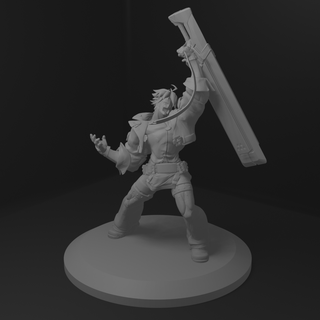 sol badguy mini guilty gear video game toy dnd dungeons dragons 3d print model - Mito3D