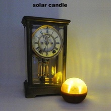 solar candle home garden interior lamp lighting office earth decor sustainable phovoltaics 3d print model - Mito3D