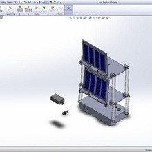 solare cellula USB caricabatterie attrezzo energia fornitura elettronica 3d print model - Mito3D