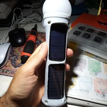solar lámpara batería LED 3d print model - Mito3D