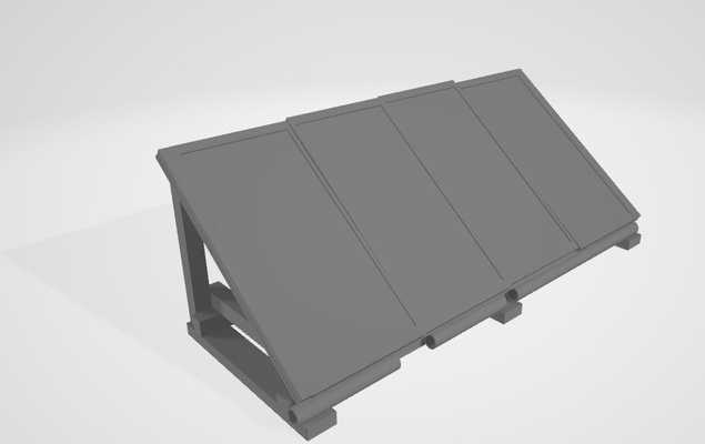 solar panel rost kunst rostspiel base elektrisch 3d print model - Mito3D