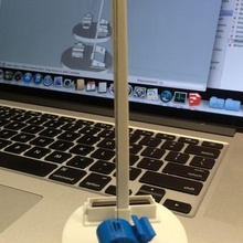 solar power swinging whale gadget onsuchafullsea pendulum powered 3d print model - Mito3D