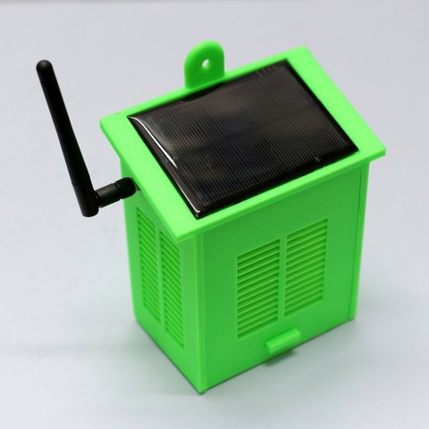 solar powered wifi stazione meteo v20 vari il fai da te wemos d1 mini esp8266 bmp280 bme280 arduino 18650 3D print model - Mito3D