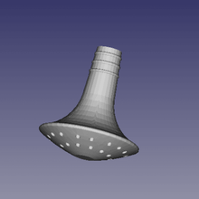 duche solar substituição da cabeça de chuveiro acampamento a casa energia sdb balão água quente pêra apple pommeau 3d print model - Mito3D