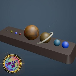 solar system solar system system solar planet earth galactic space painting children education  3d print model - Mito3D