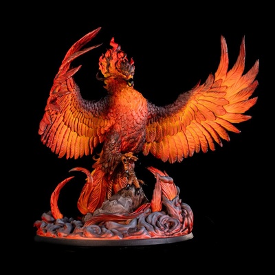 solaris astral phoenix miniature d&d dungeons dragons tabletop games wargames resin inactive game 3d print board printed figure dnd earth golem fenix granite painting rock automaton rpg stl miniatures stone giant 3d print model - Mito3D