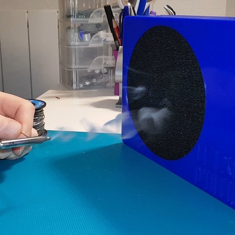 saldatura fumi estrattore extracteur versare souder strumento l'elettronica di la heliox fum&eacute exctractor exctracteur 3D print model - Mito3D