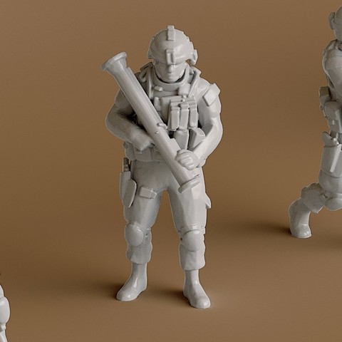 soldat 3 jeu de l'homme miniature figurine les gens 3D print model - Mito3D