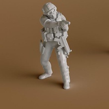 soldier 1 game human miniature figurine people 3d print model - Mito3D