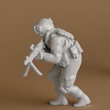 soldier 7 game human miniature figurine people 3d print model - Mito3D