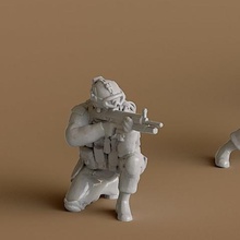 soldado 10 jogo humanos miniatura figurine pessoas 3d print model - Mito3D