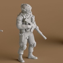 soldado 9 juego humanos en miniatura la estatuilla gente 3d print model - Mito3D