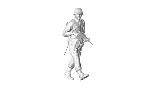soldado escultura miniatura personaje maniquí mujer dama bailarín niña ángel figura pose vr meta metaverso ar mr 3d print model - Mito3D