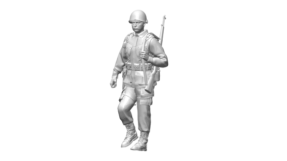 soldado escultura miniatura personaje maniquí mujer dama bailarín niña ángel figura pose vr meta metaverso ar mr 3d print model - Mito3D