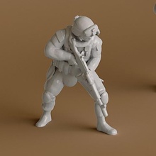 2 asker oyun insan minyatür heykelcik insanlar 3d print model - Mito3D