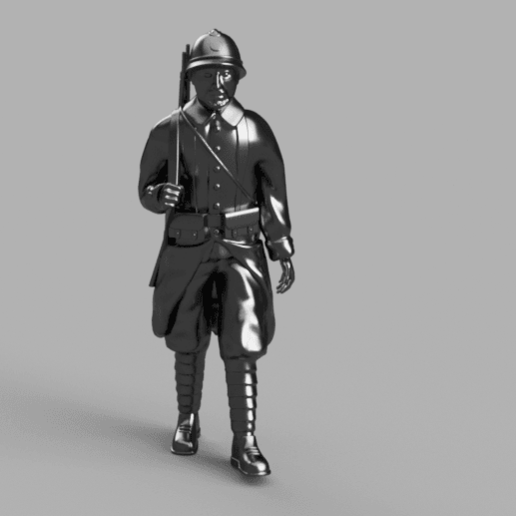 soldado arma militar figurilla Ejército 3D print model - Mito3D