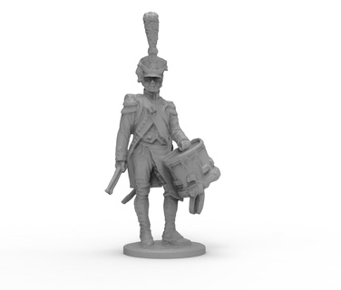 soldier 32 drummer army soldiers toys military rpg tabletop wargame 3d print model - Mito3D