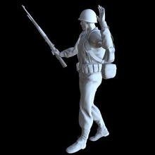 soldier army game figurine weapon millitary ww2 usarmy normandy dayd miniature war american infantry figure battle 3d print model - Mito3D