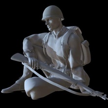 asker Ordu Garand m1 oyun heykelcik silah askeri ww2 Amerikan ordusu Normandiya dayd minyatür savaş piyade şekil 3d print model - Mito3D