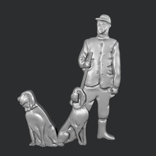 Soldat Hunde Schmuck Dobermann Hund Tier Natur Freund wolle Kette Dekoration stl cnc 3d drucken 3d print model - Mito3D