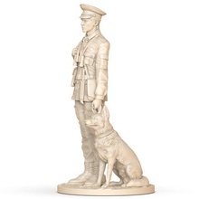 soldier duty dog post war character seal action figure figurine misc gift diorama free military army guard statue miniatures figurines preschool 3d print model - Mito3D