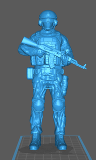 soldier stormtrooper russian ak 3d print model - Mito3D