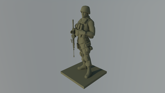soldato us 1 32 2 vari 3d print model - Mito3D