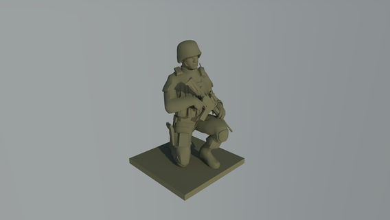 soldat train regarder 1 32 2 3d print model - Mito3D