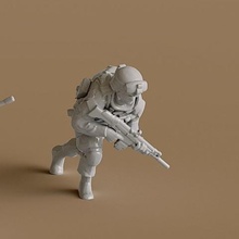 soldado 13 jogo humanos miniatura figurine pessoas 3d print model - Mito3D