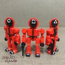 soldiers - squid game toy 6 square circle triangle gun machine articulated kid 3d print model - Mito3D